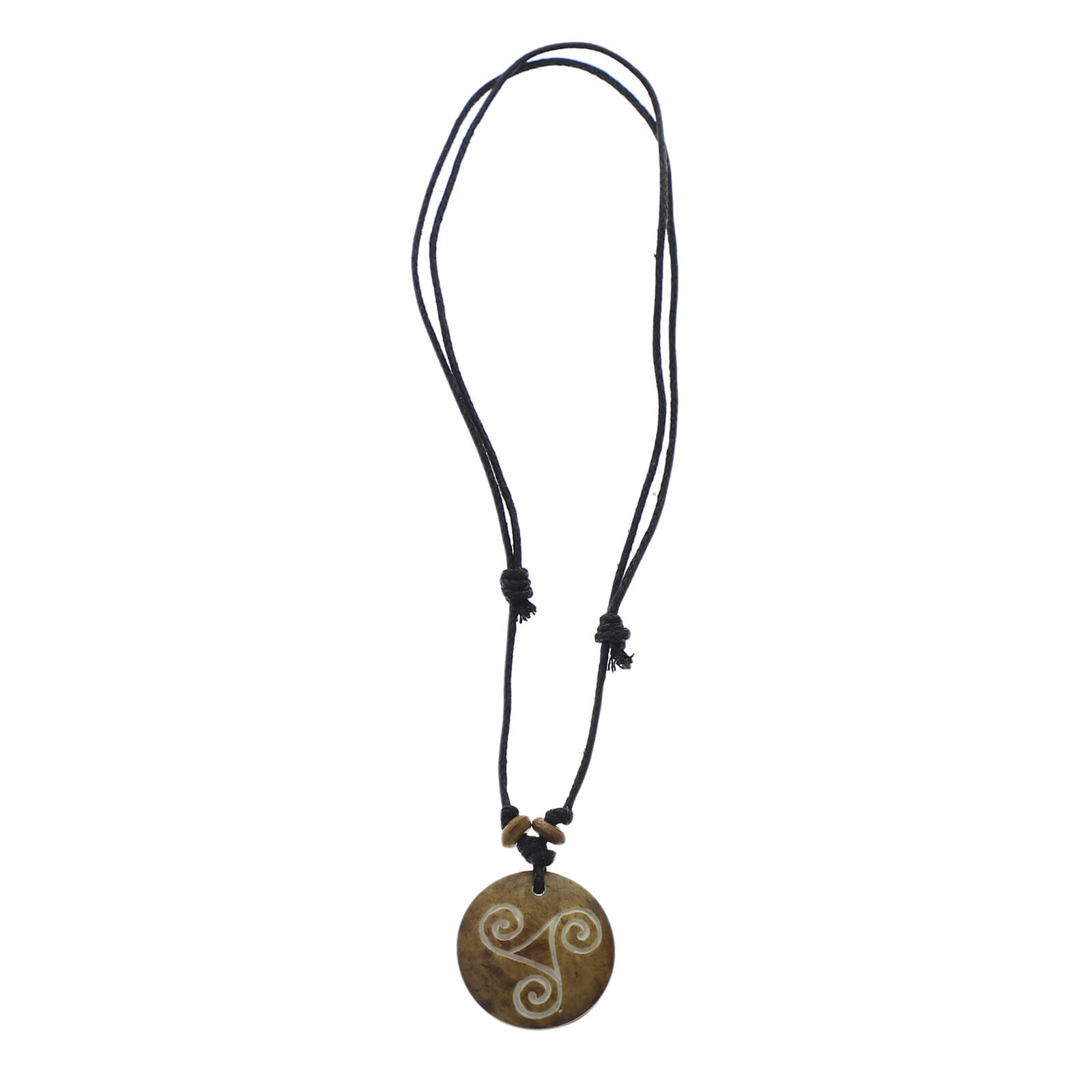 Kunst Und Magie Keltisches Triskele Dreifalt Amulett Braun Mittelalter Celtic