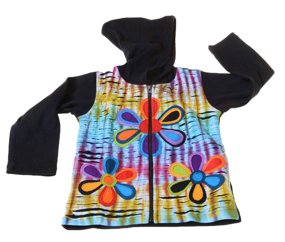Kunst Und Magie Kinder Hippie Jacke Goa Psy Wichtel Im Batik Razor Cut Design