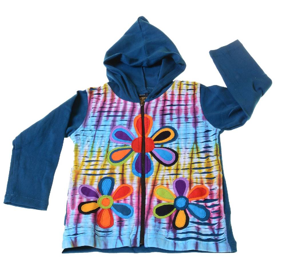 Kunst Und Magie Kinder Hippie Jacke Goa Psy Wichtel Im Batik Razor Cut Design