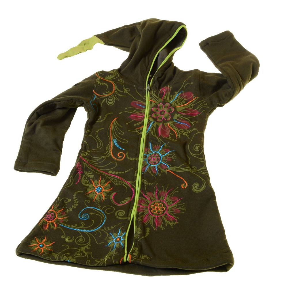Kunst Und Magie Kinder Hippie Jacke Mit Zipfelkapuze Goa Psy Wichtel Fantasy Flowers