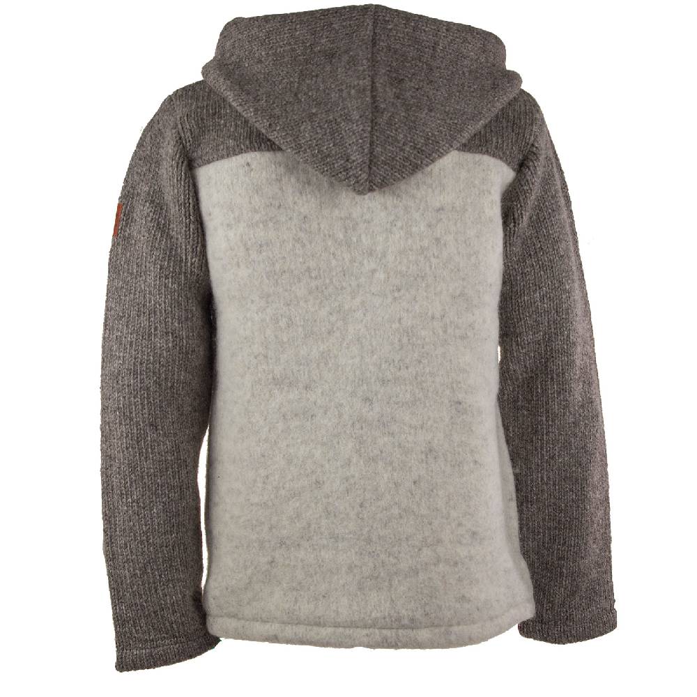 Kunst Und Magie Klassische Herren Strickjacke Wolle Jacke Mit Abnehmbarer Kapuze Baumwollfutter