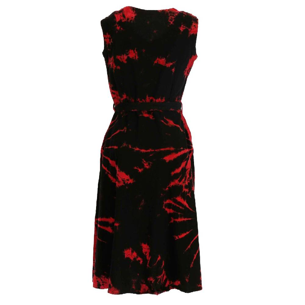 Kunst Und Magie Kleid Batik Sommerkleid Baumwoll Kleid Boho Ibiza Geköpft Hippie Tie Dye