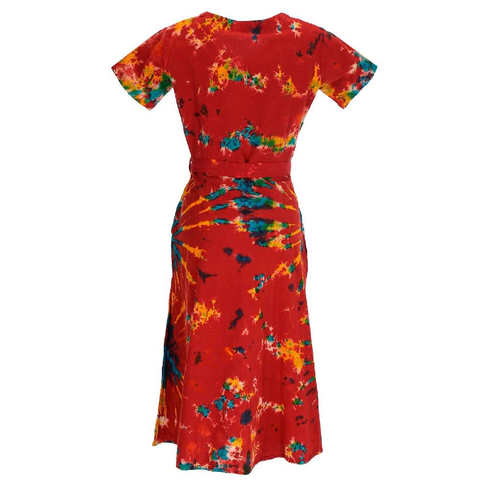 Kunst Und Magie Kleid Batik Sommerkleid Baumwoll Kleid Boho Ibiza Geköpft Hippie Tie Dye