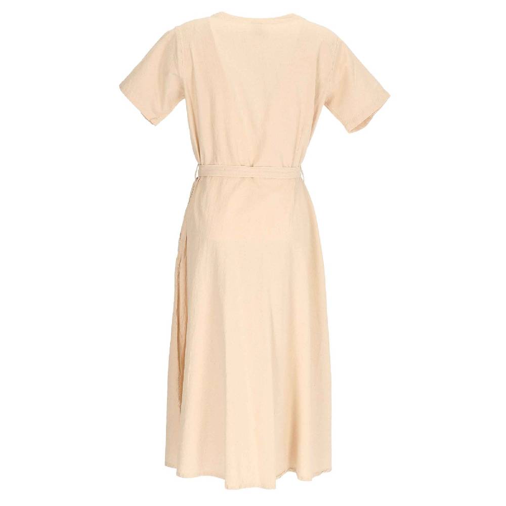 Kunst Und Magie Kleid Sommerkleid Baumwoll Kleid Boho Ibiza Geknöpft Hippie