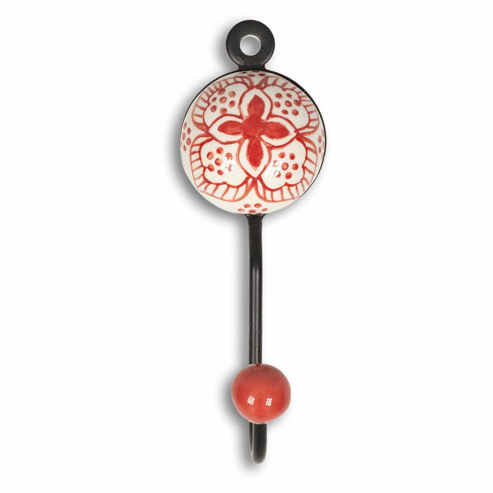 Kunst Und Magie Kleiderhaken Wandhaken Mit Keramik Haken Handbemalt Romatisches Vintage Design