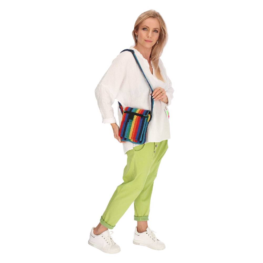 Kunst Und Magie Kleine Regenbogen Schultertasche Hippie Handtasche Goa Tasche Mit Schulterriemen Damen Herren Rainbow