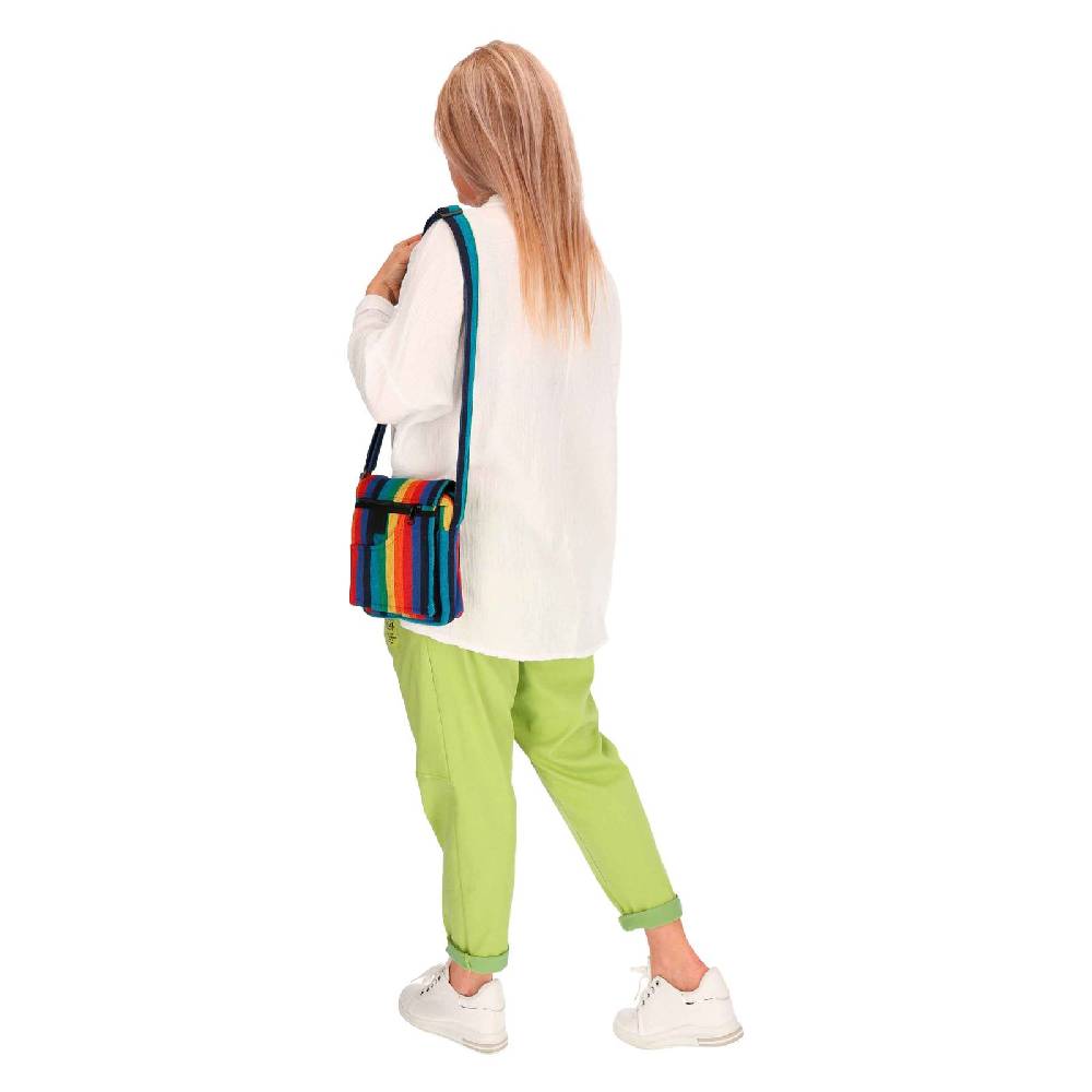 Kunst Und Magie Kleine Regenbogen Schultertasche Hippie Handtasche Goa Tasche Mit Schulterriemen Damen Herren Rainbow