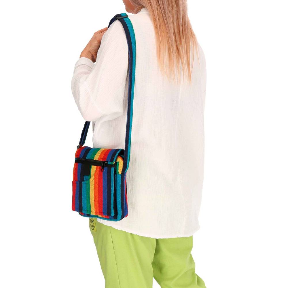 Kunst Und Magie Kleine Regenbogen Schultertasche Hippie Handtasche Goa Tasche Mit Schulterriemen Damen Herren Rainbow
