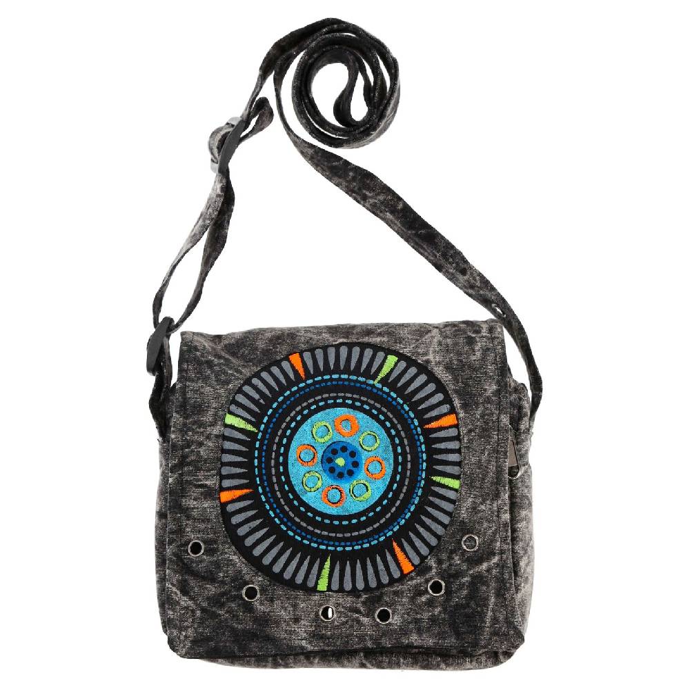 Kunst Und Magie kleine Schultertasche Hippie Handtasche Goa Tasche mit Schulterriemen Damen Herren