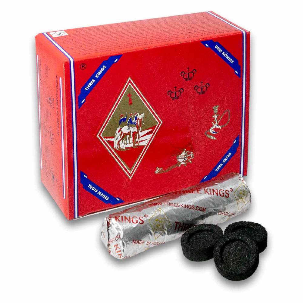 Kunst Und Magie Kohletabletten Three Kings 3,3 Cm Räucherkohle Shishakohle 100er