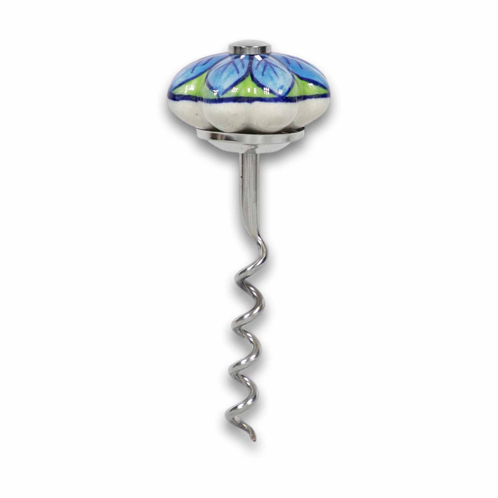 Kunst Und Magie Korkenzieher Mit Keramikgriff Handbemalt Landhaus Indienlandhaus Blume