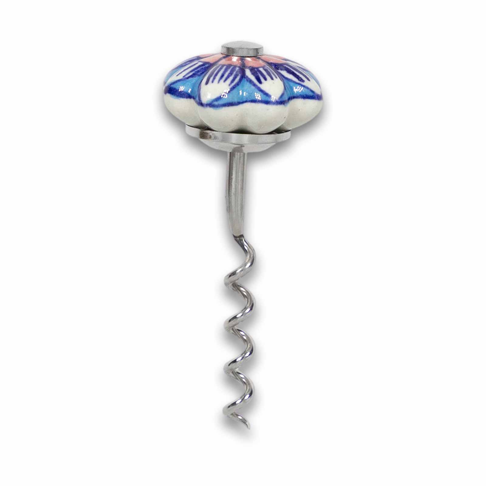 Kunst Und Magie Korkenzieher Mit Keramikgriff Handbemalt Landhaus Indienlandhaus Blume