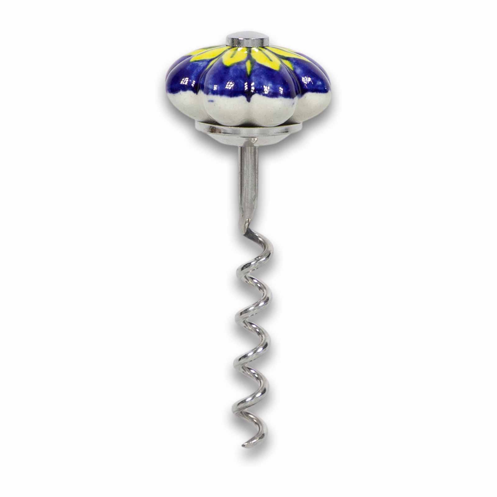 Kunst Und Magie Korkenzieher Mit Keramikgriff Handbemalt Landhaus Indienlandhaus Blume