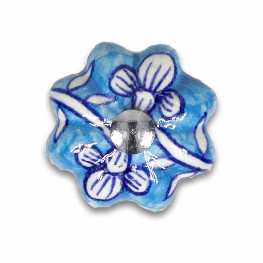 Kunst Und Magie Korkenzieher Mit Keramikgriff Handbemalt Landhaus Indienlandhaus Blautöne