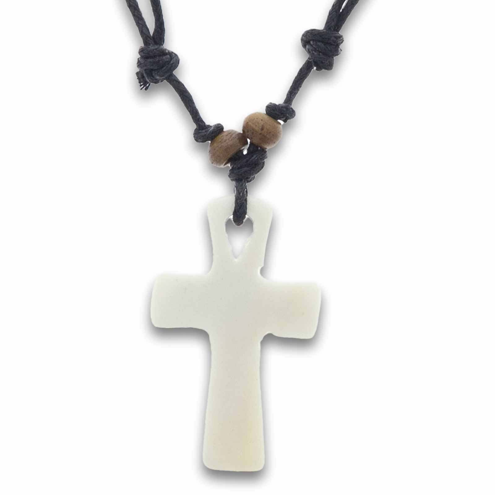 Kunst Und Magie Kreuz Ankh Amulett Anhänger Talisman Handgeschnitzt mit Textilband Halskette