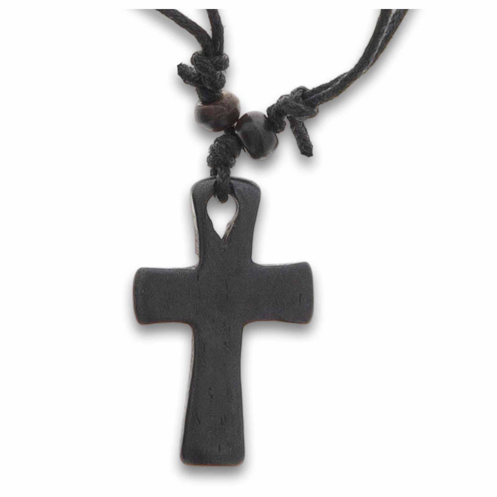 Kunst Und Magie Kreuz Ankh Amulett Anhänger Talisman Handgeschnitzt mit Textilband Halskette