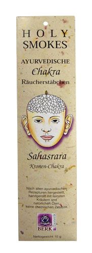 Kunst Und Magie Kronen-Chakra (Sahasrara) Räucherstäbchen - Holy Smokes Chakra Line Duftstäbchen