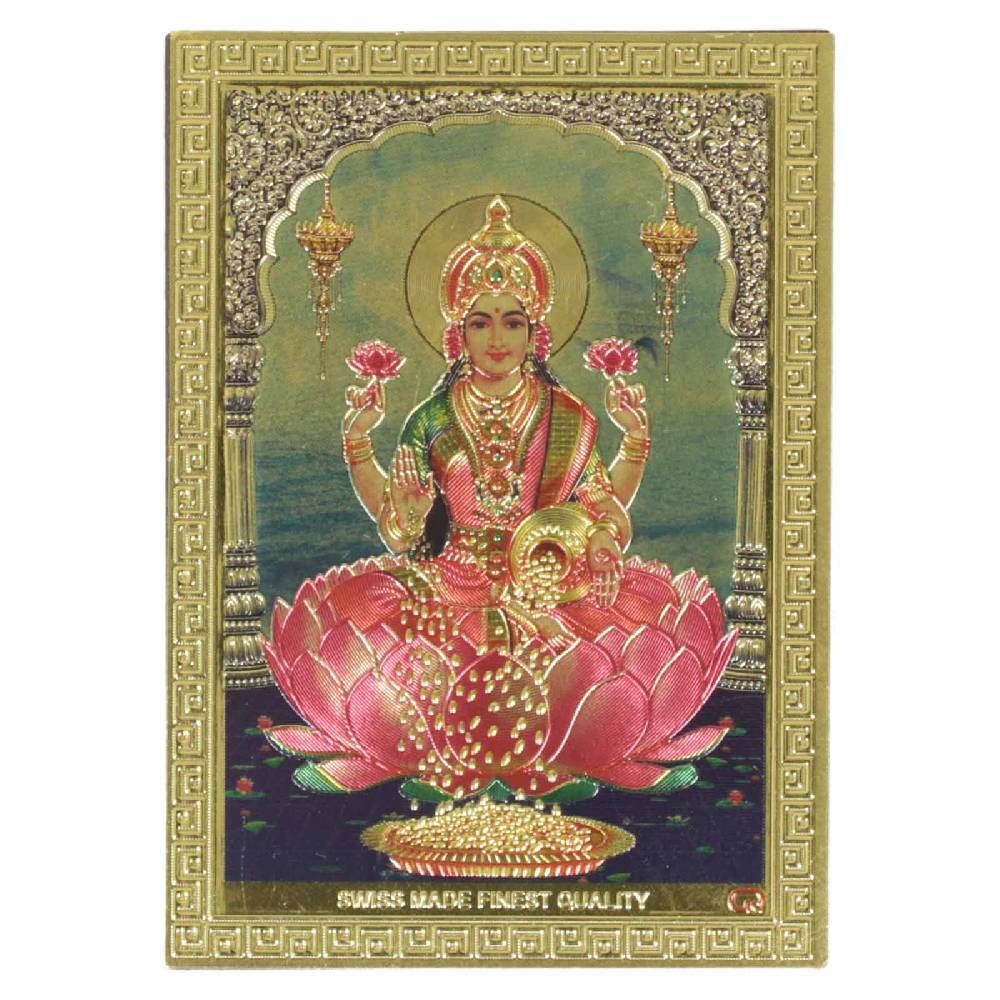 Kunst Und Magie Kühlschrankmagnet mit Lakshmi Motiv Magnet für Whiteboard ca 8,5x 6cm Glück Liebe