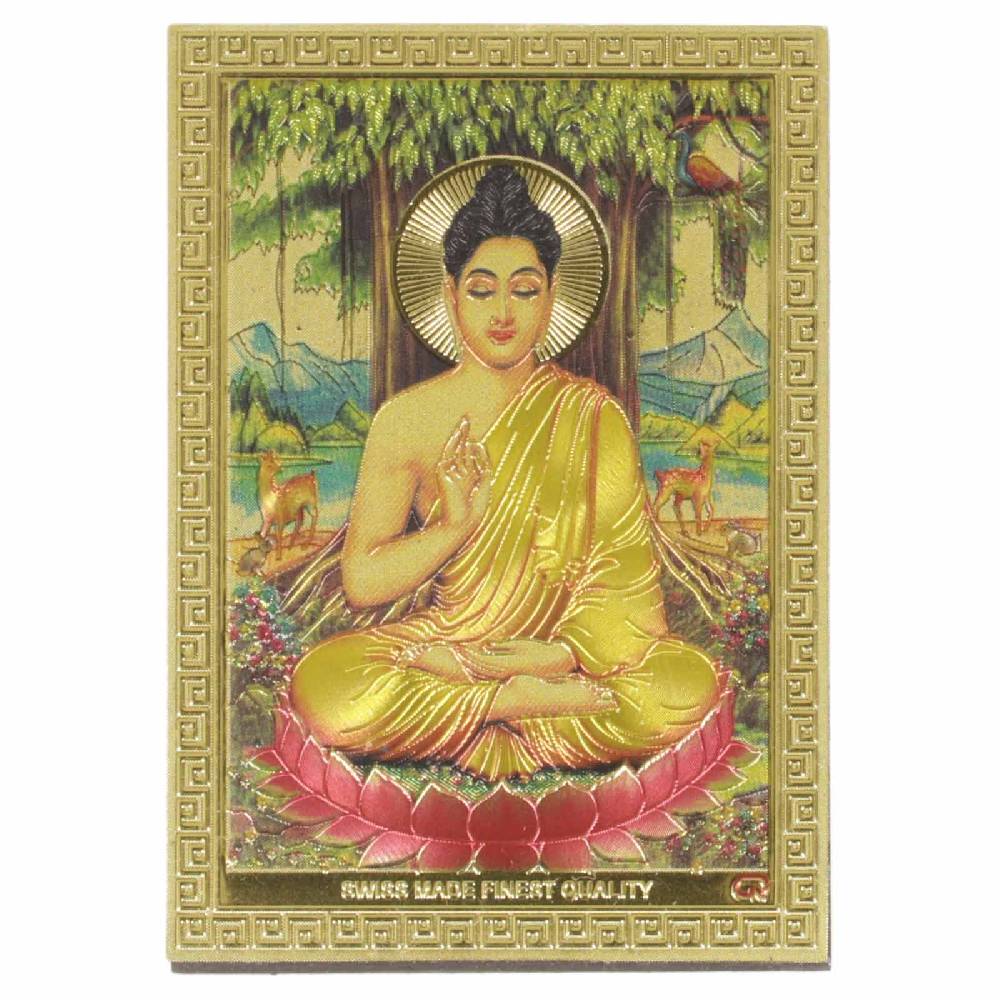 Kunst Und Magie Kühlschrankmagnet mit meditierendem Buddha Magnet für Whiteboard ca 8,5x 6cm