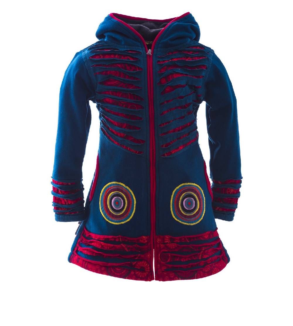 Kunst Und Magie Kunst & Magie Kinder Cutwork Hippiejacke Mit Zipfelkapuze