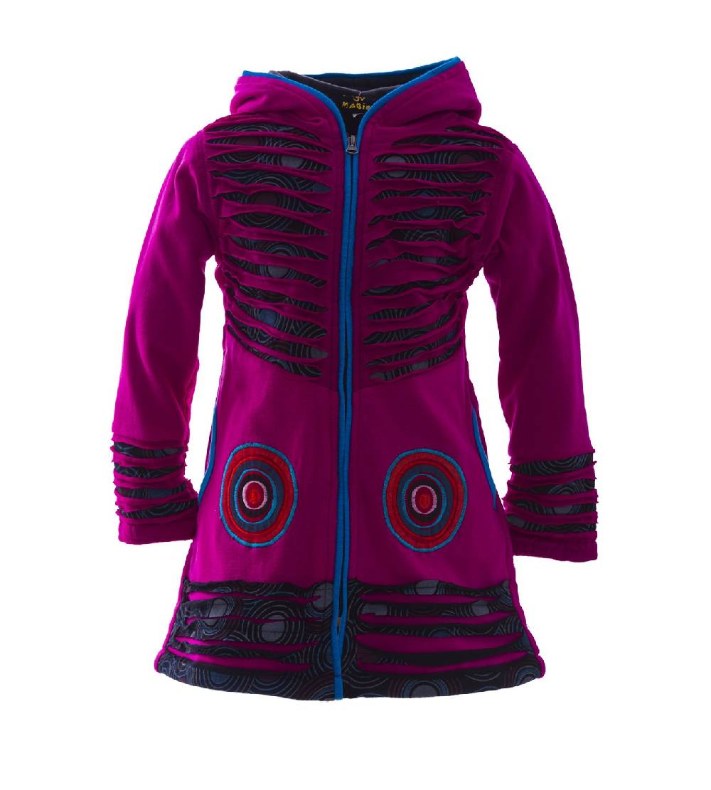 Kunst Und Magie Kunst & Magie Kinder Cutwork Hippiejacke Mit Zipfelkapuze