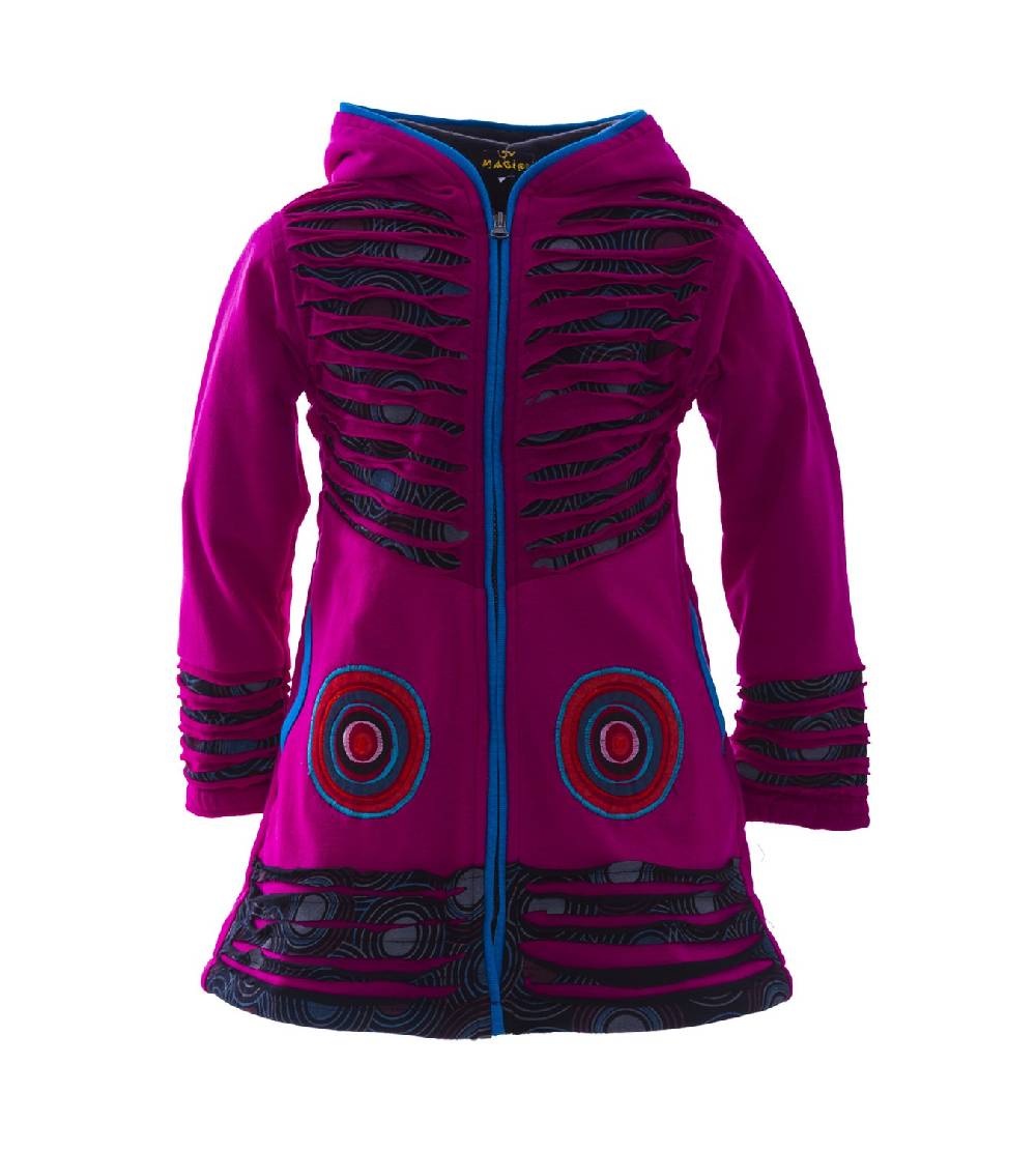 Kunst Und Magie Kunst & Magie Kinder Cutwork Hippiejacke mit Zipfelkapuze