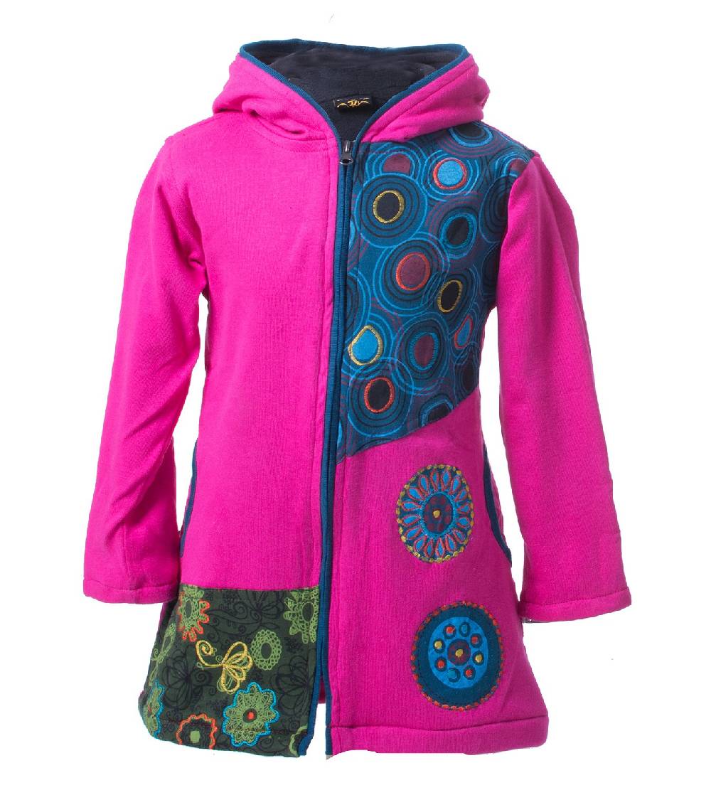 Kunst Und Magie Kunst & Magie Kinder Hippiejacke mit Zipfelkapuze