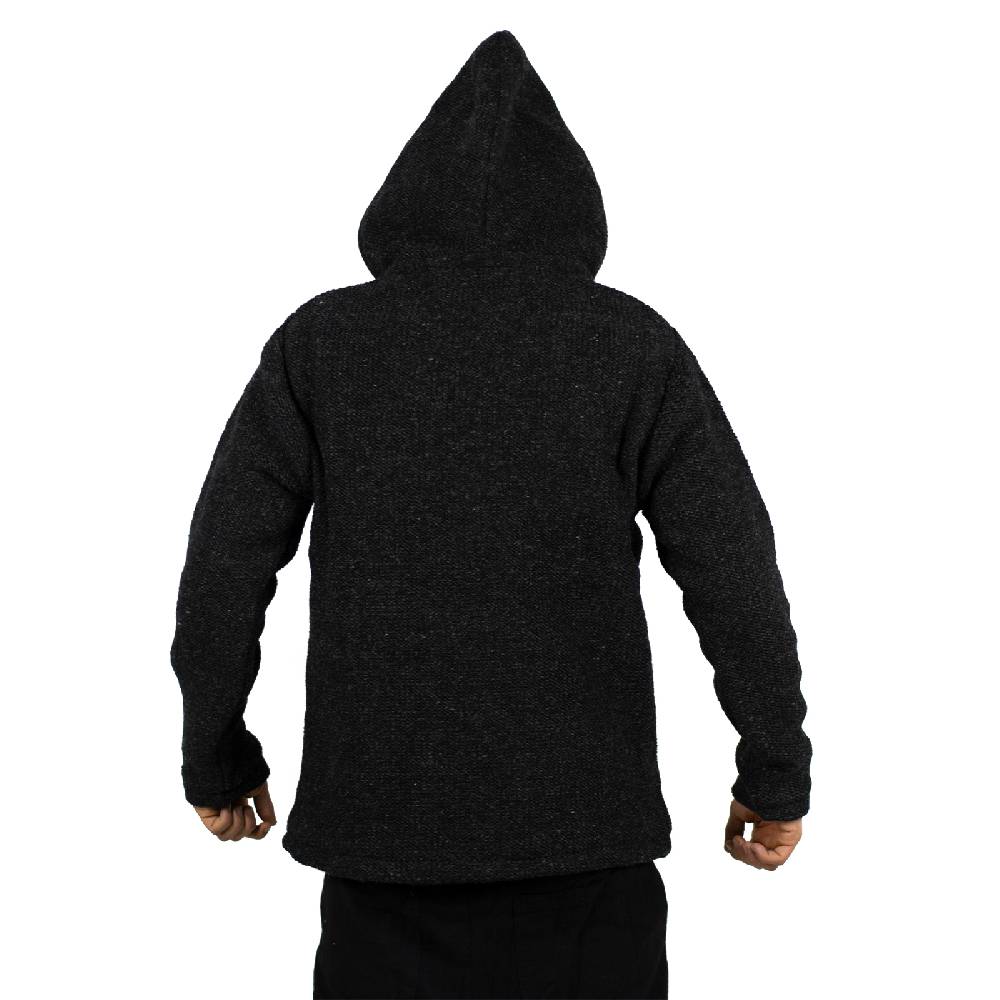 Kunst Und Magie Kunst & Magie Unisex Strick- Wolljacke Abnehmbare Kapuze