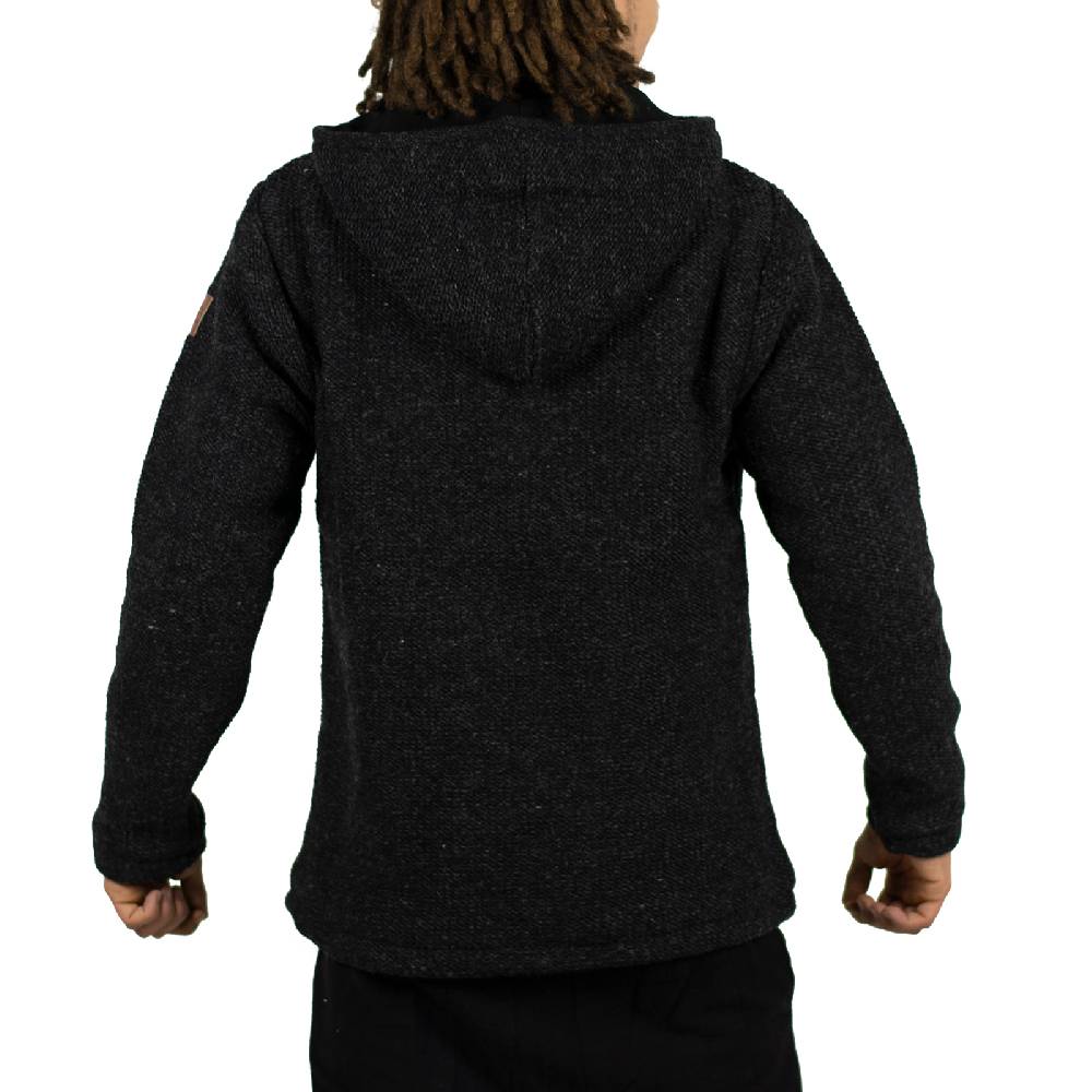 Kunst Und Magie Kunst & Magie Unisex Strick- Wolljacke Abnehmbare Kapuze