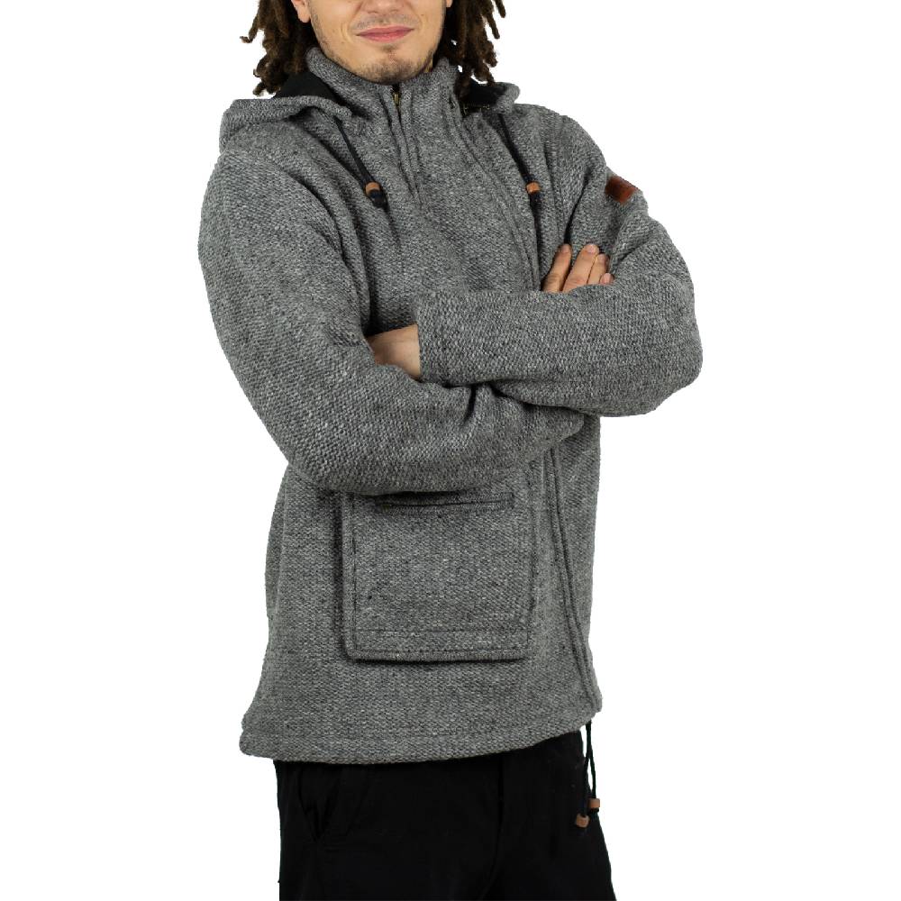 Kunst Und Magie Kunst & Magie Unisex Strick- Wolljacke Abnehmbare Kapuze