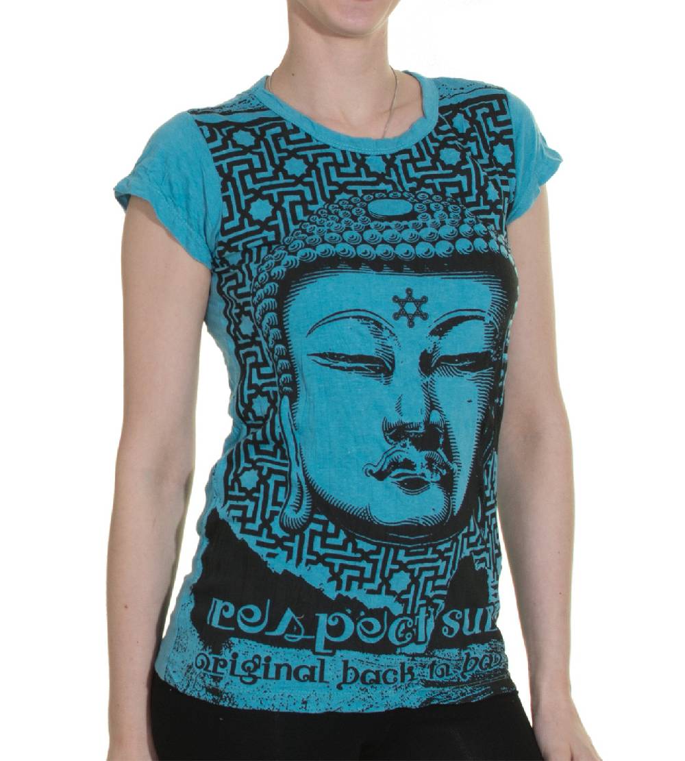 Kunst Und Magie 70er Retro T-Shirt Top Sure Buddha