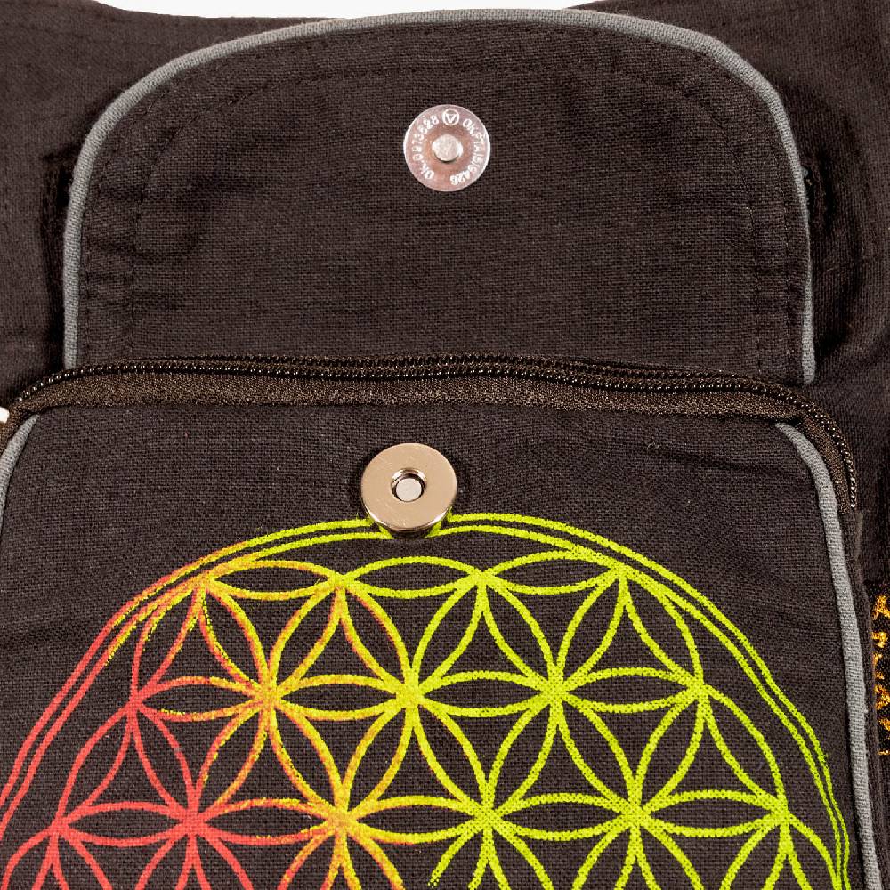 Kunst Und Magie KUNST UND MAGIE Bauchtasche Blume Des Lebens Gürteltasche Festivaltasche Sidebag