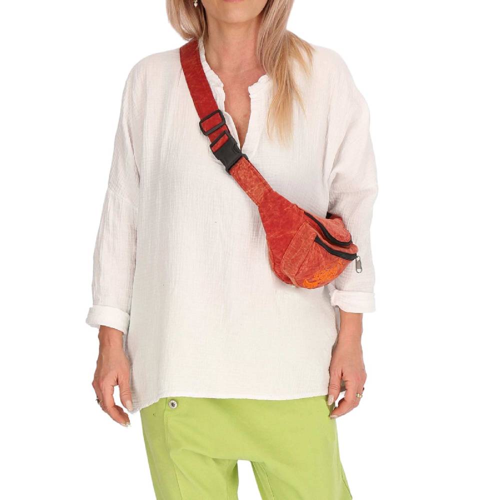 Kunst Und Magie Kunst Und Magie Bauchtasche Bunte Boho Goa Crossbody Schulter Gürteltasche Hüfttasche Stonewashed Unisex Lebensbaum