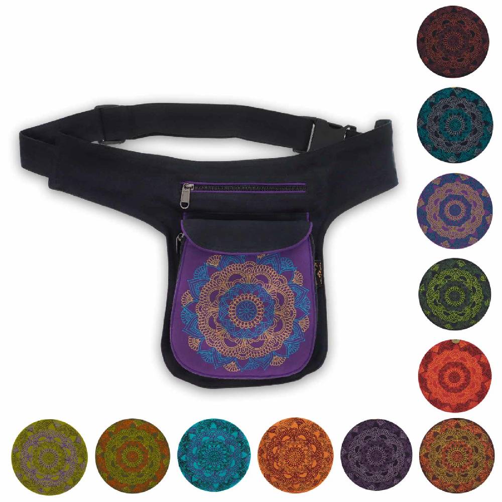 Kunst Und Magie KUNST UND MAGIE Bauchtasche Hüfttasche Mandala Gürteltasche Festivaltasche Sidebag