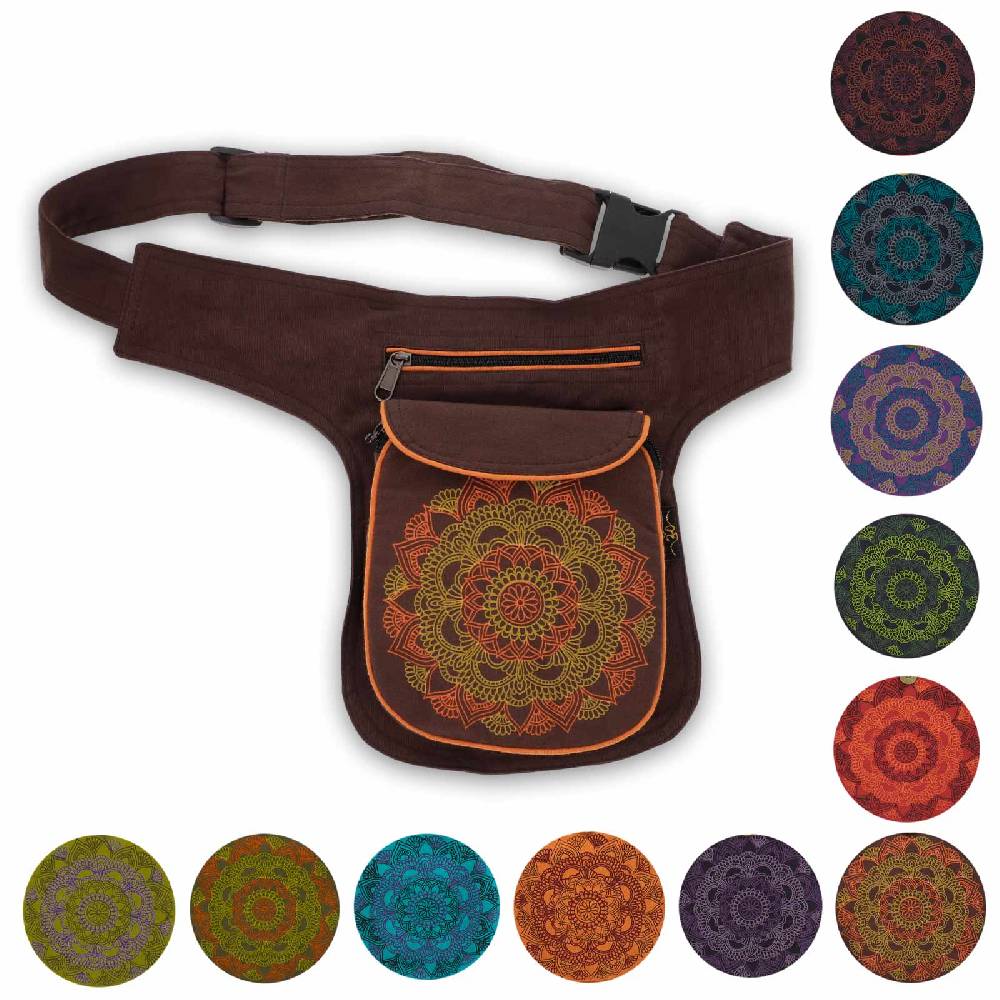 Kunst Und Magie KUNST UND MAGIE Bauchtasche Hüfttasche Mandala Gürteltasche Festivaltasche Sidebag