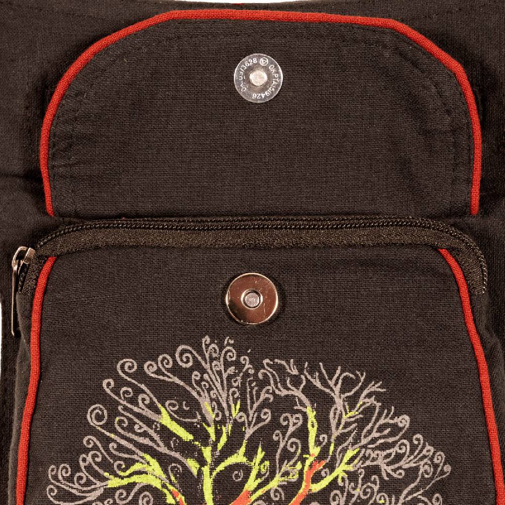 Kunst Und Magie KUNST UND MAGIE Bauchtasche Lebensbaum Gürteltasche Festivaltasche Sidebag Hüfttasche