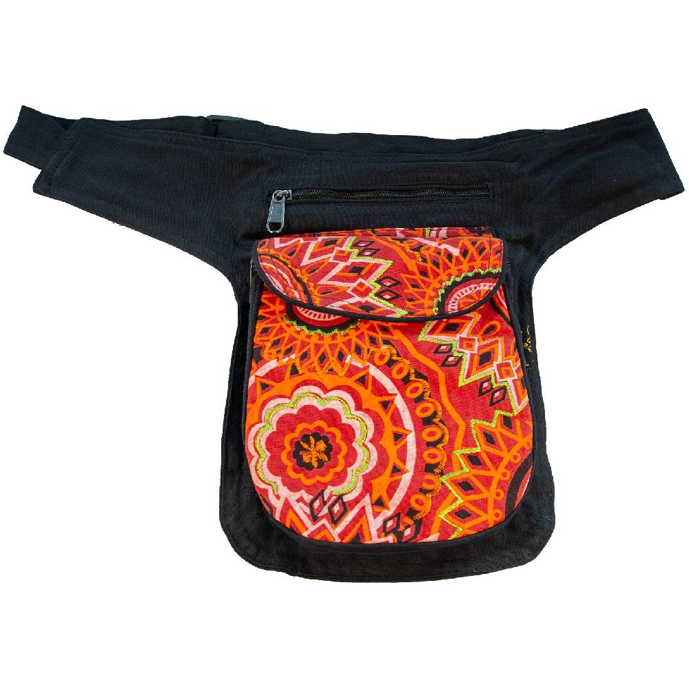 Kunst Und Magie KUNST UND MAGIE Bauchtasche Mandala-Print Gürteltasche Festivaltasche Sidebag