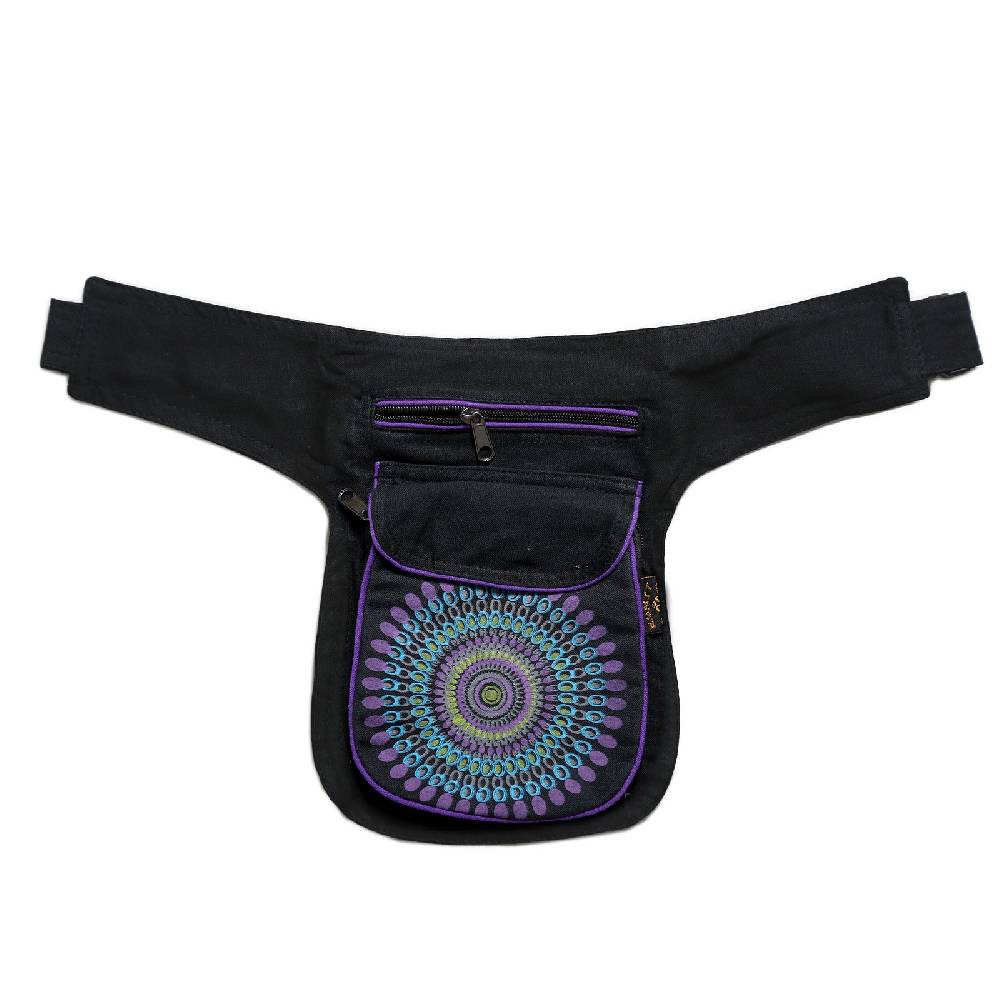 Kunst Und Magie Kunst Und Magie Bauchtasche Mandala-Print Gürteltasche Festivaltasche Sidebag