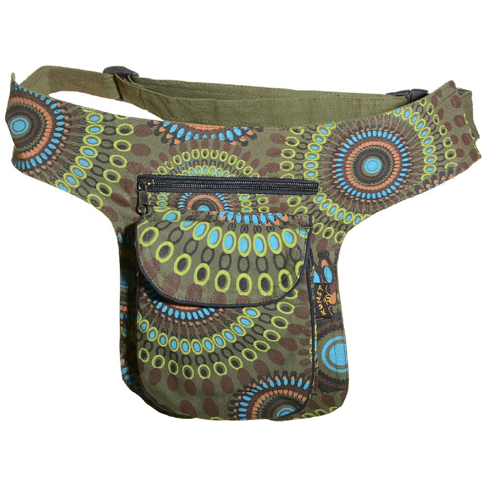Kunst Und Magie KUNST UND MAGIE Bauchtasche Mandala-Print Gürteltasche Festivaltasche
