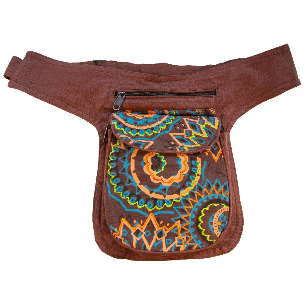 Kunst Und Magie KUNST UND MAGIE Bauchtasche Mandala-Print Gürteltasche Festivaltasche Sidebag