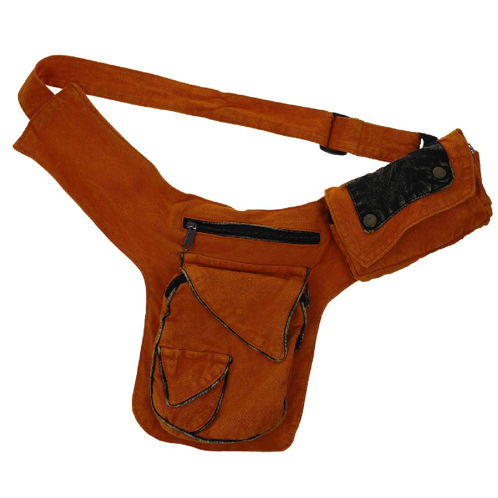 Kunst Und Magie Kunst Und Magie Bauchtasche Sidebag Stonewashed Gürteltasche Festivaltasche Hippie Goa