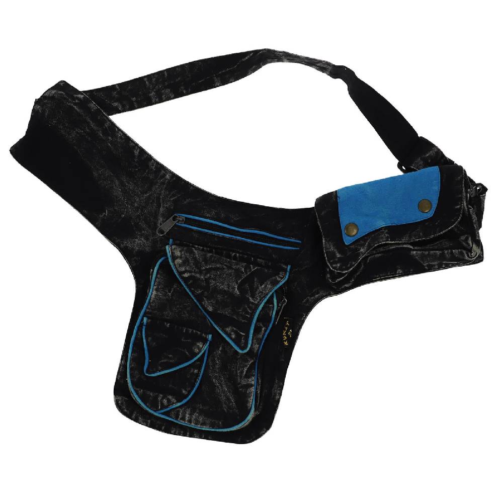 Kunst Und Magie Kunst Und Magie Bauchtasche Sidebag Stonewashed Gürteltasche Festivaltasche Hippie Goa