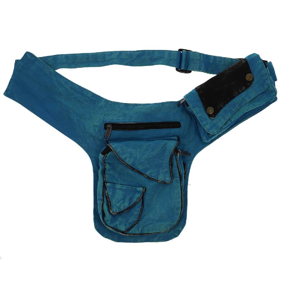 Kunst Und Magie Kunst Und Magie Bauchtasche Sidebag Stonewashed Gürteltasche Festivaltasche Hippie Goa