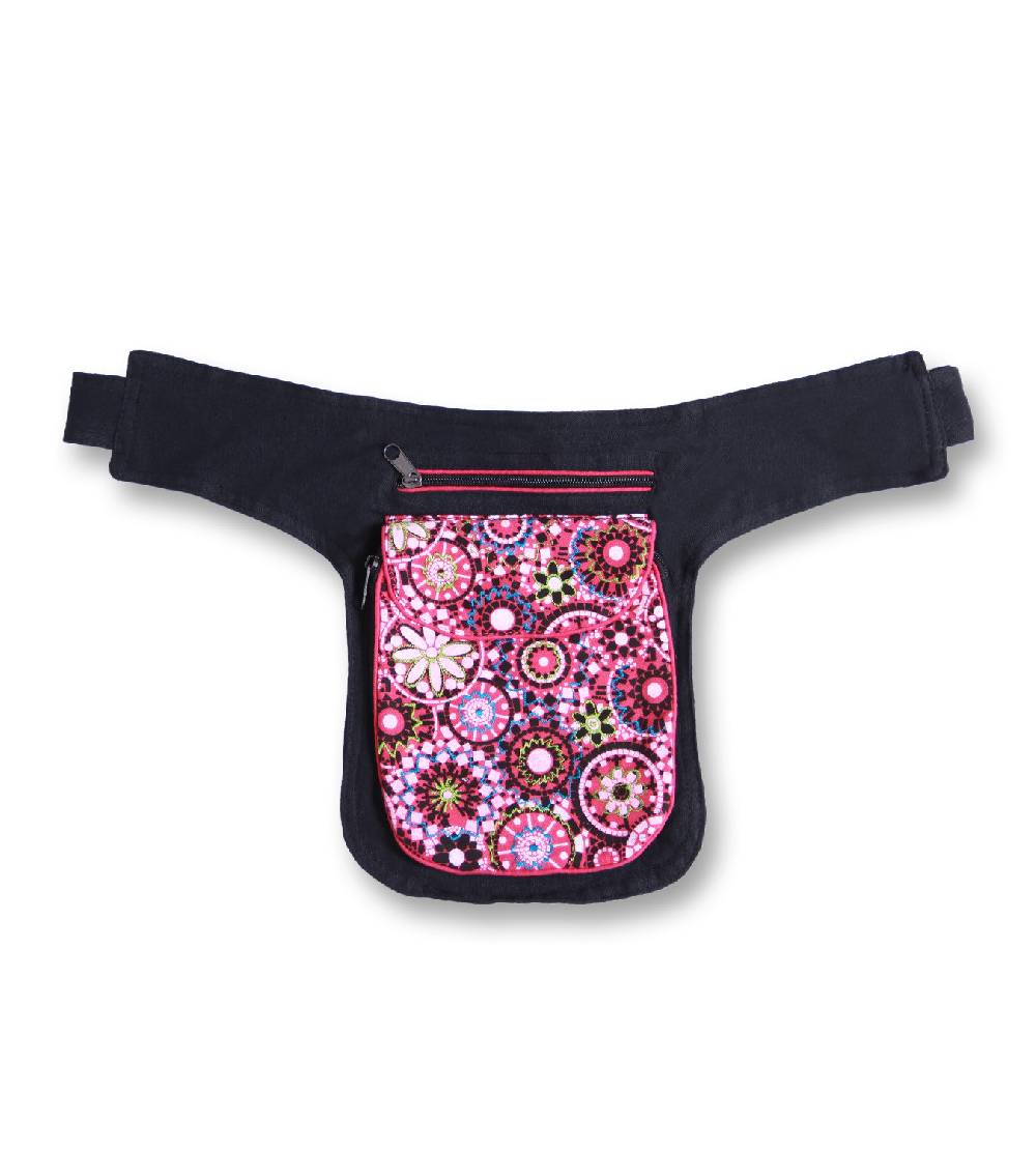 Kunst Und Magie Kunst und Magie Bestickte Bauchtasche Sidebag Gürteltasche Festivaltasche Hundesport