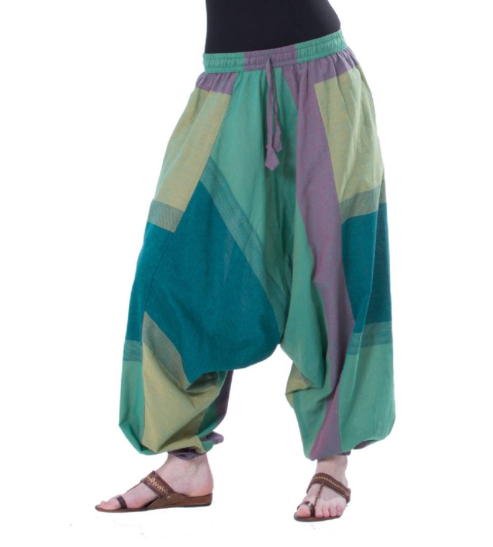 Kunst Und Magie Kunst Und Magie Bunte Aladin Haremshose Mit 2 Taschen