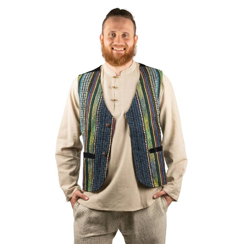 Kunst Und Magie Kunst Und Magie Bunte Herren Hippie Weste