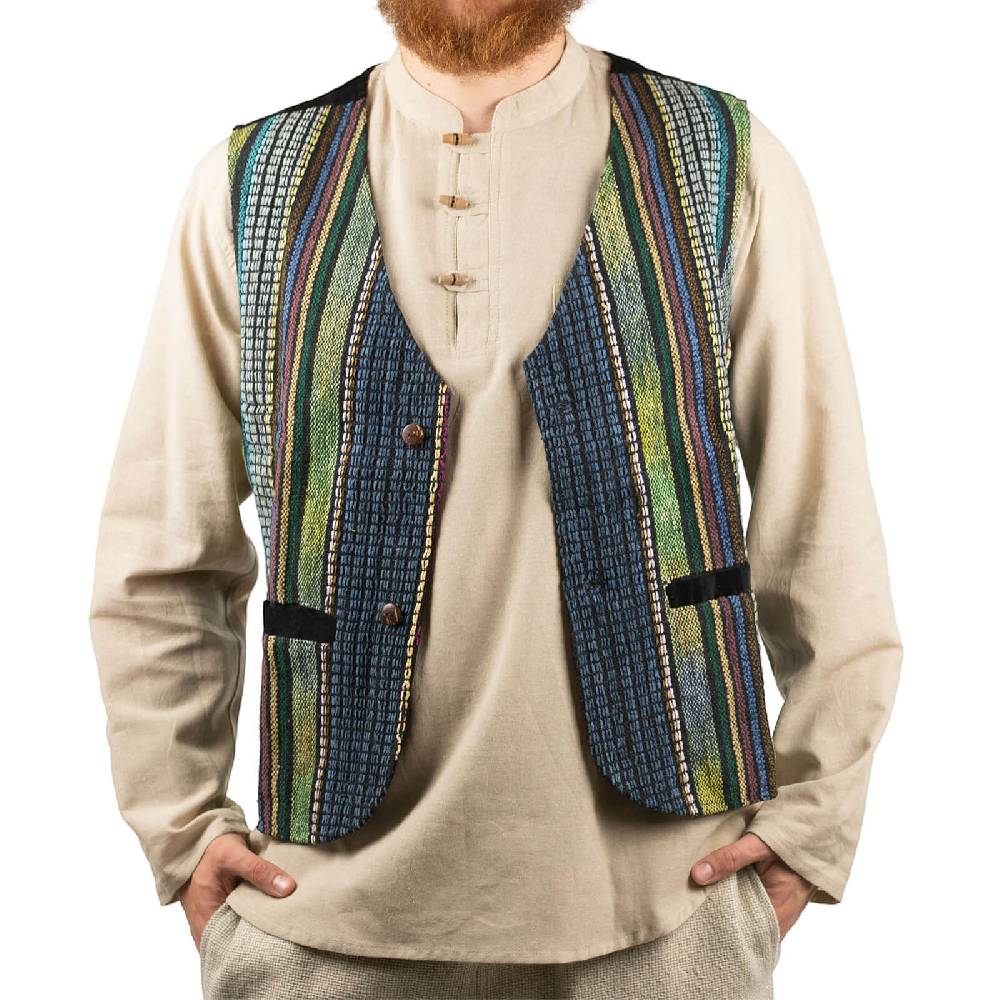 Kunst Und Magie Kunst Und Magie Bunte Herren Hippie Weste