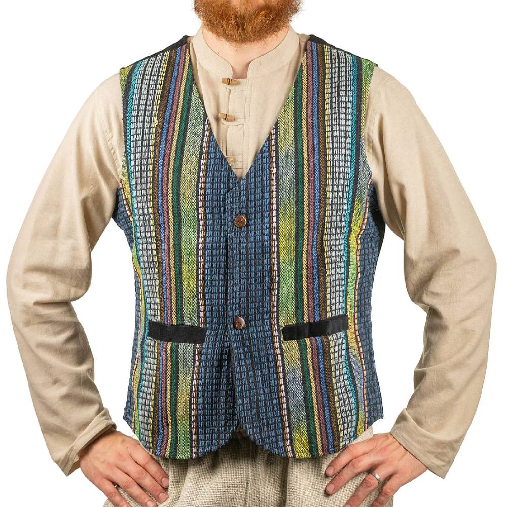 Kunst Und Magie Kunst und Magie Bunte Herren Hippie Weste Kunst Und Magie Kunst und Magie Bunte Herren Hippie Weste