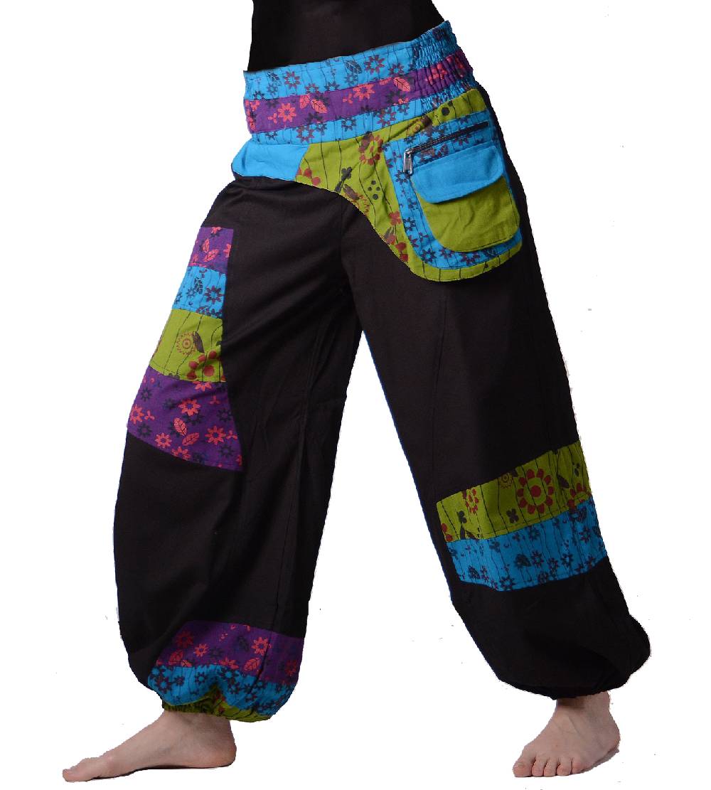 Kunst Und Magie Kunst Und Magie Bunte Hippiehose Aus Baumwolle IBIZA Strandhose Wellnesshose