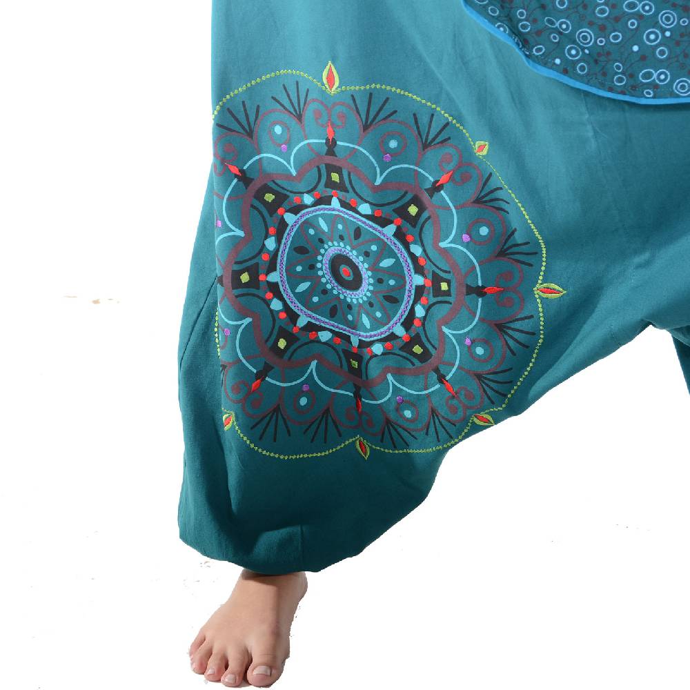 Kunst Und Magie Kunst Und Magie Bunte Ibiza Style Haremshose Aus Baumwolle Goa Wellnesshose Boho